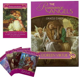 FRHKFJYKH タロットカードオラクルカード44枚ロマンスエンジェルオラクルカード夜明け美徳レアエディション、金色シリーズ運命を学び、過去の