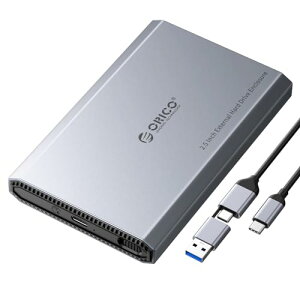 ORICO �A���~ 2.5�C���` HDD �P�[�X USB C 3.2 GEN 2�ڑ� 2.5�C���` SATA HDD/SSD �P�[�X 6Gbps