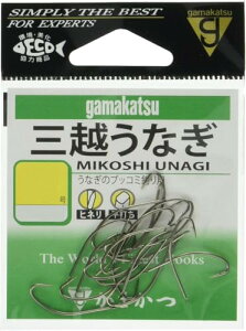 がまかつGamakatsu うなぎ針 三越うなぎ ヒネリ 10号 19本 茶 12183