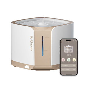 PetSnowy猫ちゃん喜ぶ猫 水飲み器循環式 自動給水器 猫 三つ給水モード 静音ポンプ 2L大容量 ペット 水飲み器 犬猫給水器