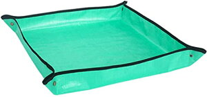 園芸シート 作業マット防水プランティング ガーデニング シート 家庭菜園 グリーンシート ガーデニングマット L 緑、