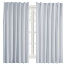 Hansleep カーテン 1級遮光 2枚組 幅100cm丈178cm アイスグレー 断熱 防寒 防音 省エネ 厚手 無地 おしゃれ 洗える リ