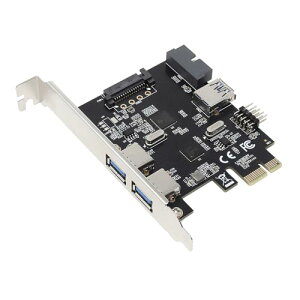 �A�C�l�b�N�X USB3.2Gen1+USB2.0 PCIe�J�[�h 5+2�|�[�g AIF-12