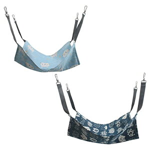 2枚入 猫 ハンモック ハムスター ハンモックメタルバックル付き 小動物 昼寝 ハンモック夏用 27*27cm 通気性 ぶらんこ 遊び場 適用小