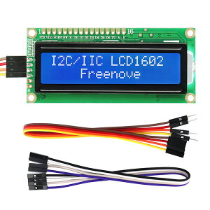 Freenove I2C LCD 1602���W���[���A�V�����^�C�vIIC TWI�V���A��16x2�f�B�X�v���C�AArduino Raspberry