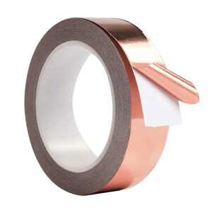 YFFSFDC 銅箔テープ 幅20mm×長さ20m 両面導電性 導電テープ 銅箔テープ アルミテープ 静電気除去 電磁波シールド ギター/電子部