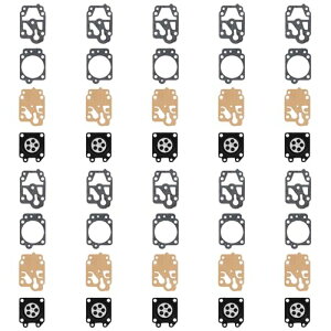 SENJWARM WYJ/WYL/WTA/WT系 キャブレター修理用 ガスケットセット(10セット入り)刈払機/草刈機/芝刈り機用 互換品 修理