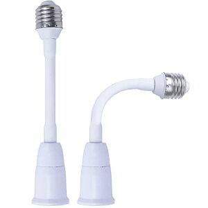 etazakka E26口金延長アダプター E26→E26 延長ソケット最新モテる 防錆 シリカゲル保護スリーブ 任意角度可調 延長用アダプター