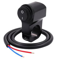 YFFSFDC 防水アップバイク スイッチ 12V 22mmハンドルバーオートバイク用 ヘッドライトフォグスポットラ…