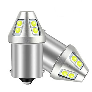 HooMoo S25 LED �V���O�� �o�b�N�����v �z���C�g �� 6000K 1156 G18 BA15S 12V21W P21W �s���p18