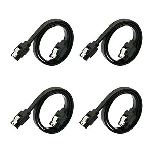 SATA �P�[�u�� 1m�i�X�g���[�g�^�jSuptopwxm Sata3 �P�[�u�� 4�{�Z�b�g 6 Gbps�Ή� ���b�`�t�� SSD��HDD����