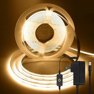 ShineBurky lede[vCg COB x Px 320LEDs/m A_v^[Et 12V 5M Jbg\ ʃe[