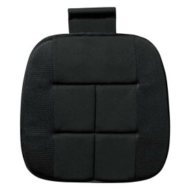 ボンフォーム BONFORM シングルクッション 竹炭プレーン ヒップ型 ブラック 45×45cm 5340-43-08