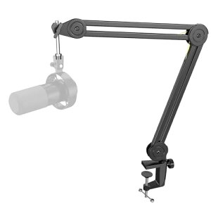 FIFINE �}�C�N�u�[���A�[�� �}�C�N�A�[�� �ω׏d2kg ���}�C�N�X�^���h �p�x���߉\ �N�����v���Œ� �L�k ������ �܂��ݎ� �Q�[��