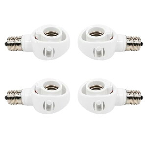 Abishion-E17 LED�d����p-�����ϊ��A�_�v�^�[ �d�� �\�P�b�g-�ȒP��t -AC 100V-�z���C�g4�Z�b�g�B