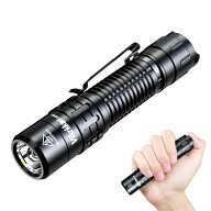 Wurkkos TD02 Led戦術懐中電灯、超明るく充電可能なポケット懐中電灯、2000高ルーメンEDC懐中電灯、C型充…