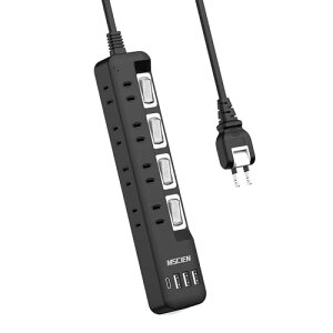 Mscien�G���T�C�� �d���^�b�v usb�t�� 8��AC�� 1��usbc 3��usba �����R�[�h 3m ���K�[�h ���� �R���Z���g���� oa�^