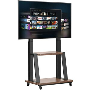 ORMGZIN �e���r�X�^���h�L���X�^�[�t��32-75 �C���`4K LED �t��/���j�^�[�Ή��ړ��ł���e���r�� �ω׏d50 kg VESA20