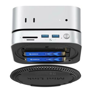 ORICO MiniLink Mac mini M4�Ή��h�b�L���O�X�e�[�V���� USB4 40Gbps�������f�[�^�]�� 7-IN-1 M.2 S