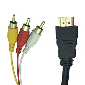 Like-You HDMI A/M TO 3RCA �ڑ��P�[�u�� �����b�L �R���|�[�l���g �I�X �e���r �r�f�I�[�q 1.5m