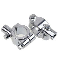 バイク ハンドル 22mm 汎用 ミラー ホルダー マウントホルダー アダプター クランプ 自転車 ハンドル 2個…