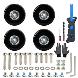 �X�[�c�P�[�X�^�C�������L�b�g 4�Z�b�g �ԗ֕�C �É� �L���X�^�[ �C�� �L�����[�o�b�O DIY ��ւ� �m�R�M���t�� �u���b�N-�ԗ֒��a50