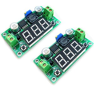 Hailege 2�Z�b�g LM2596�����\��DC-DC�~���^�d�͕ϊ����W���[��4.0-40V���͂���1.25-37V�o�́ALED�d���v�f�B