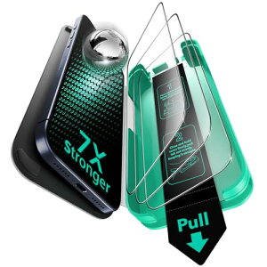 3�b�Ŋ����E50kg�ϏՌ�ESR �K���X�t�B���� iPhone 17 Pro Max �p 9H�z���d�x �����K���X �ČRMIL�K�i�ی� 3�� A