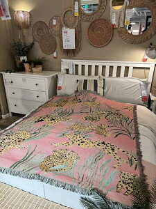 Peel Forest �s���N �`�[�^�[ �A�����J���G�� �^�C�K�[ �}���`�J�o�[ ���O �u�����P�b�g ������� �C �x�b�h�J�o�[130X160c