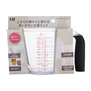 �L�� KAI �ォ�� �ʂ�� �J�������L���� �􂢂₷�� �v�ʃJ�b�v 600ml �H��� �Ή� KAI KITCHIN ���{�� DH8128