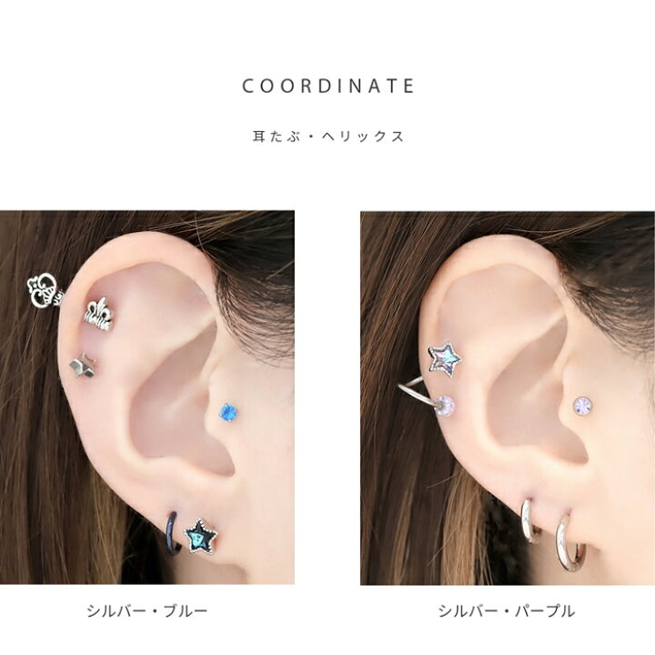 楽天市場】【全品送料無料】 ボディピアス 18g 軟骨ピアス トラガス 