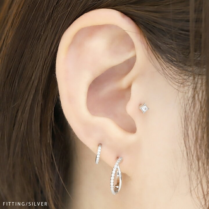 楽天市場】ピアス 金属アレルギー 18k 18金 フープピアス ニッケル 