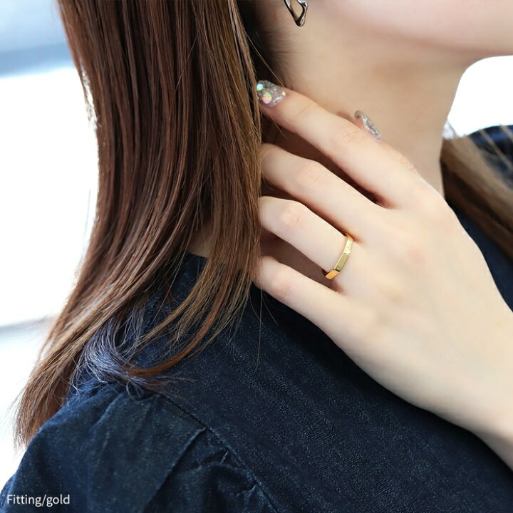 楽天市場】リング 指輪 レディース シルバー ゴールド シンプル 18k 18 