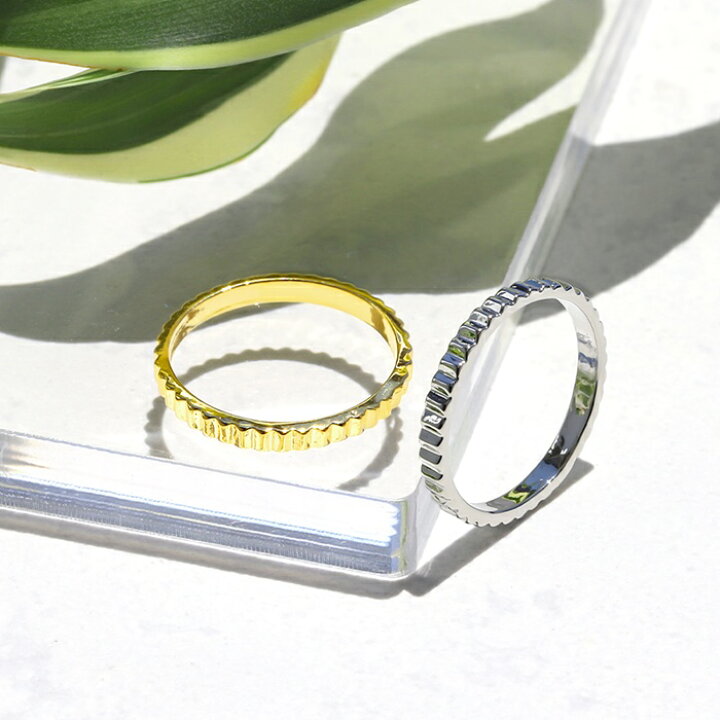 楽天市場】リング 指輪 レディース シルバー ゴールド シンプル 18k 18 