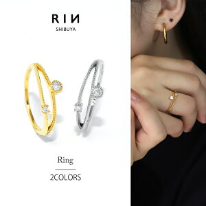 指輪 リング 16K 5号 9号 11号 13号 真鍮 金属アレルギー 低アレルギー ロジウム ニッケルフリー レディース 女性 大人 仕事 オフィス きれい かわいい おしゃれ キラキラ エレガンス シンプル