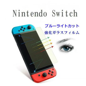 ブルーライトカット Nintendo Switch フィルム Switch ガラスフィルム ニンテンドースイッチ 保護フィルム ブルーライト 液晶保護フィルム 気泡ゼロ 3D Touch対応 スクラッチ防止 硬度9H