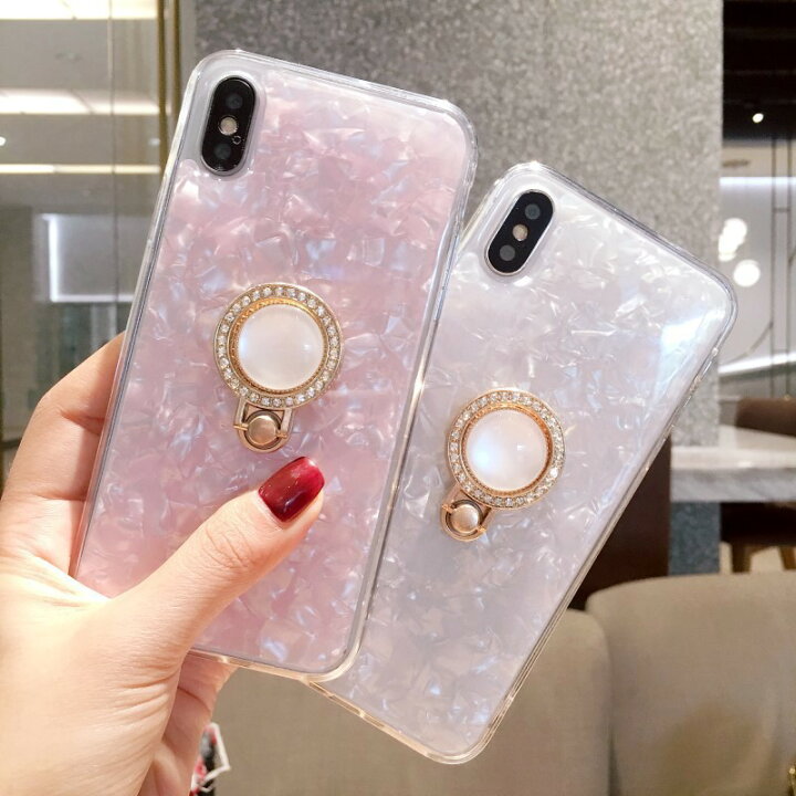 楽天市場 シェルケース リング付き スマホケース オシャレ ラメ キラキラ Phone12 ケース Iphonese2ケース Iphone11ケース Rinrin Store
