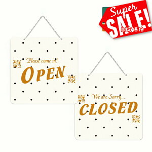 OPEN CLOSED ANŔ W200mm×H200mm  cƒ ʃTC v[g `F[t I[v N[Y Ŕ ݂艺 TC  Vbv Xܗp hATC JX X hAv[