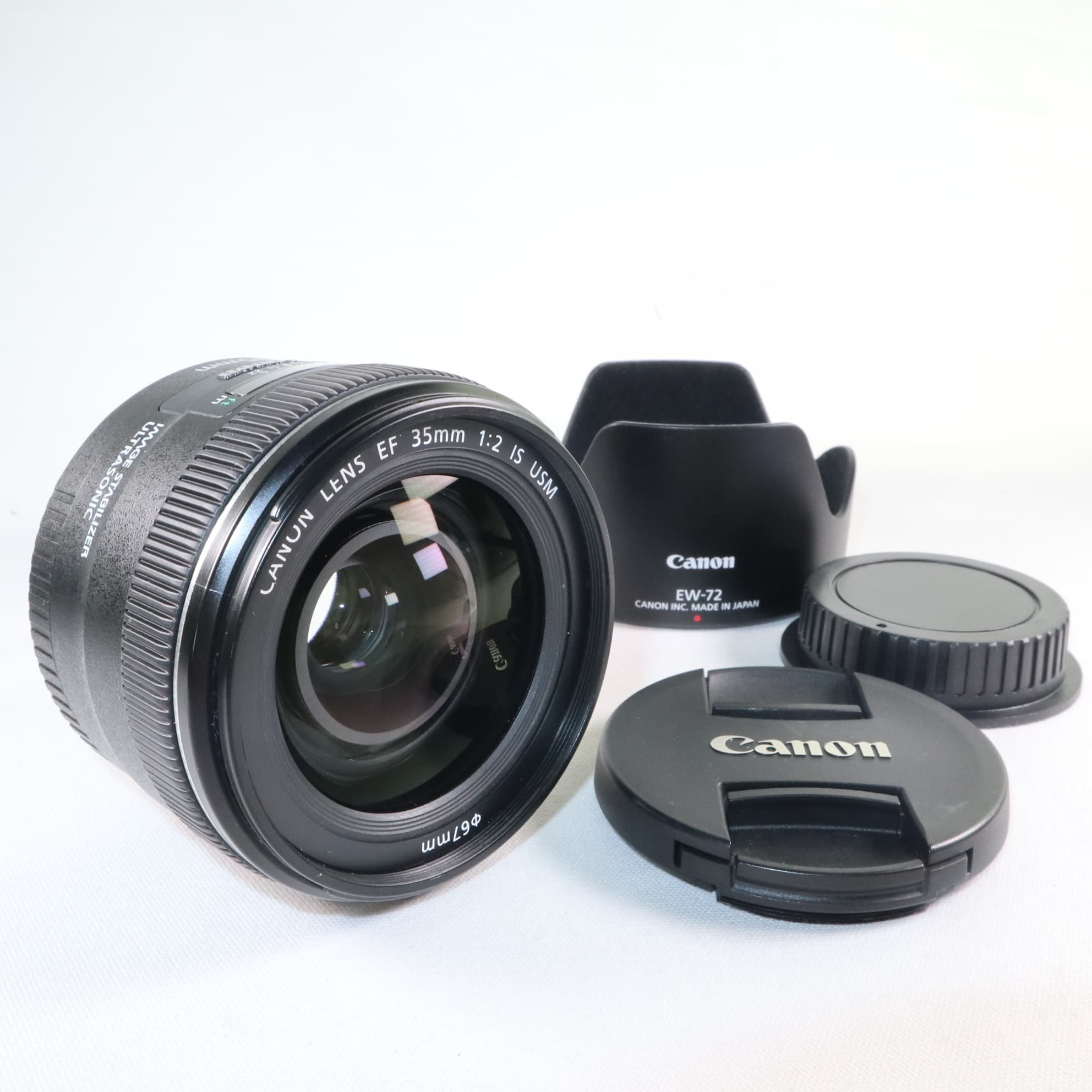 楽天市場】【中古】 極上美品 CANON EF 35mm F2 IS USM 単焦点レンズ ...
