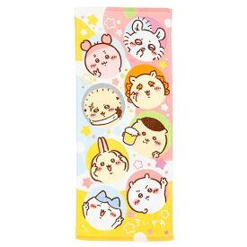 【決算SALE 50人に1人購入金額全額還元】 ちいかわ フェイスタオル 34×80 タオル 綿100 スポーツタオル ロングタオル プリント 薄手 吸水 キャラクター 柄 グッズ ギフト