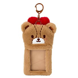 サンリオ ボア生地トレーディングカード用ホルダー カード パス トレカ チェキ IC 定期 フォト ケース 入れ キーホルダー キャラクター 推し活