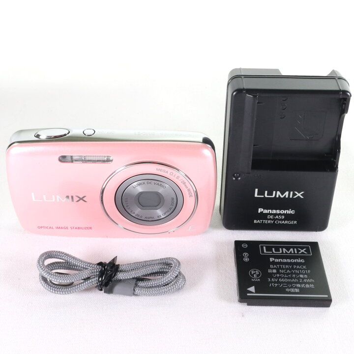 楽天市場】【中古】 美品 Panasonic LUMIX DMC-S1 ピンク デジカメ 