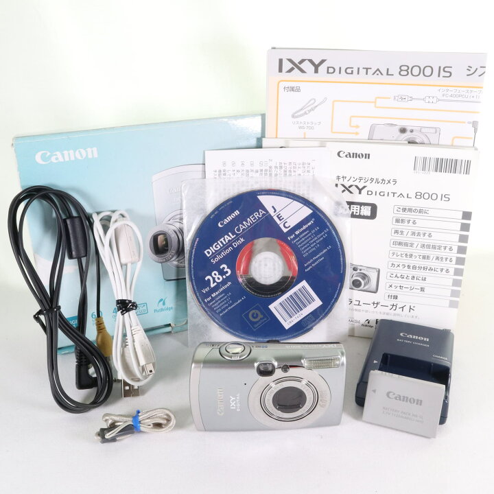 楽天市場】【中古】 CANON IXY DIGITAL 800 IS シルバー コンパクト 