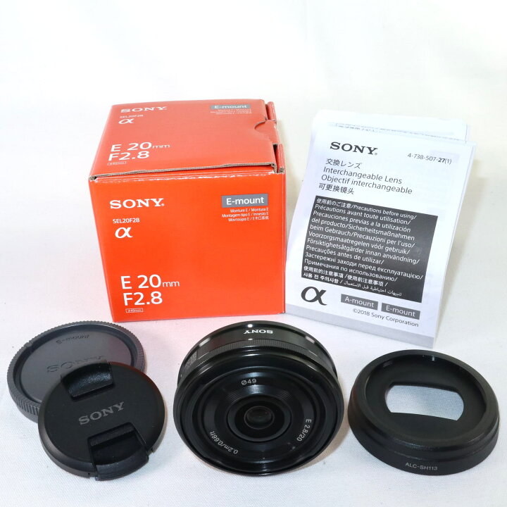 楽天市場】【中古】 極上美品 SONY E 20mm F2.8 SEL20F28 ソニー 単 