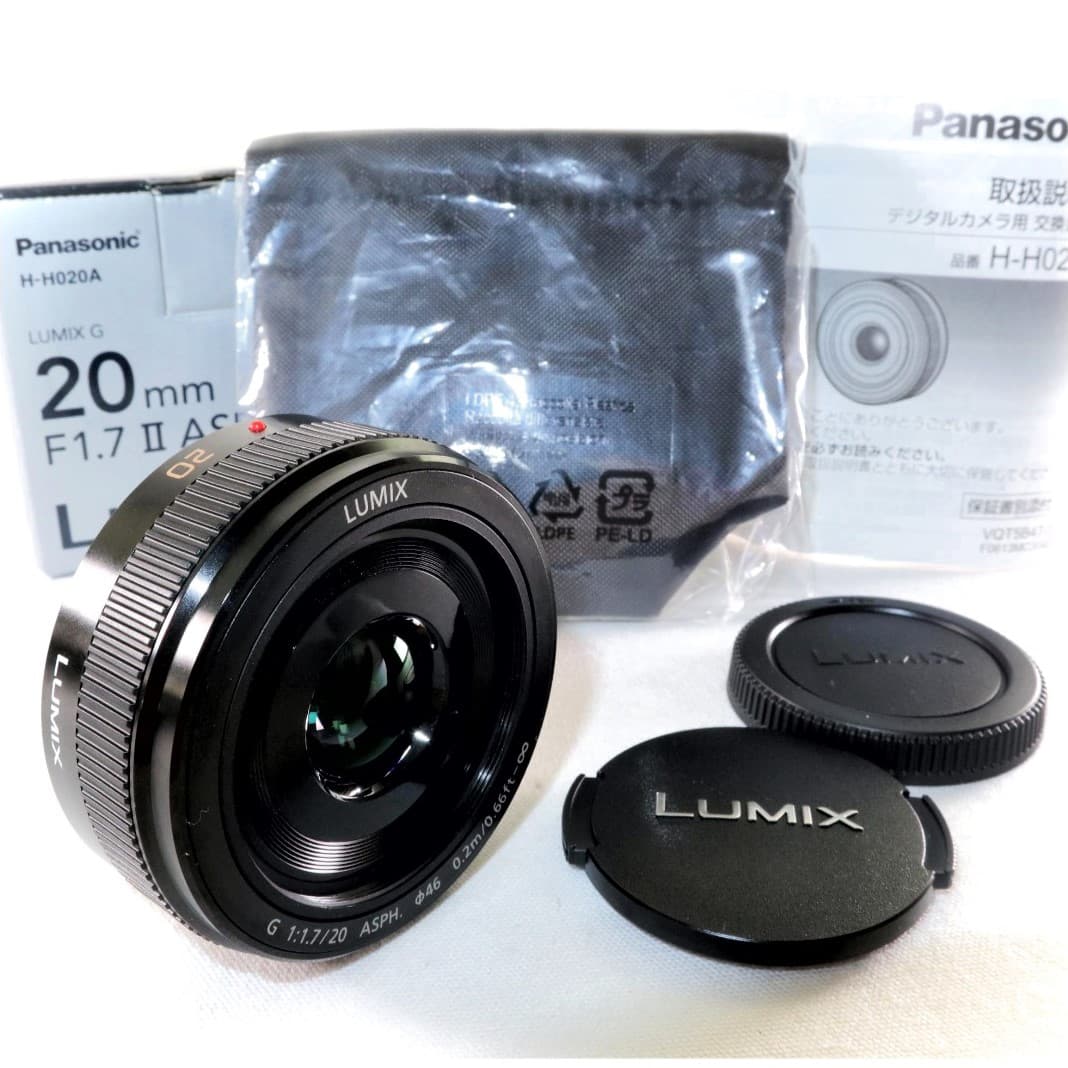 楽天市場】【中古】 極上美品 Panasonic LUMIX G 20mm F1.7 II ASPH. H