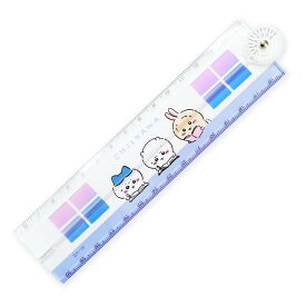 ちいかわ 折り定規 30 cm 折りたたみ 定規 分度器 付き 文房具 文具 筆記用具 グッズ カチカチ 音がしない じょうぎ