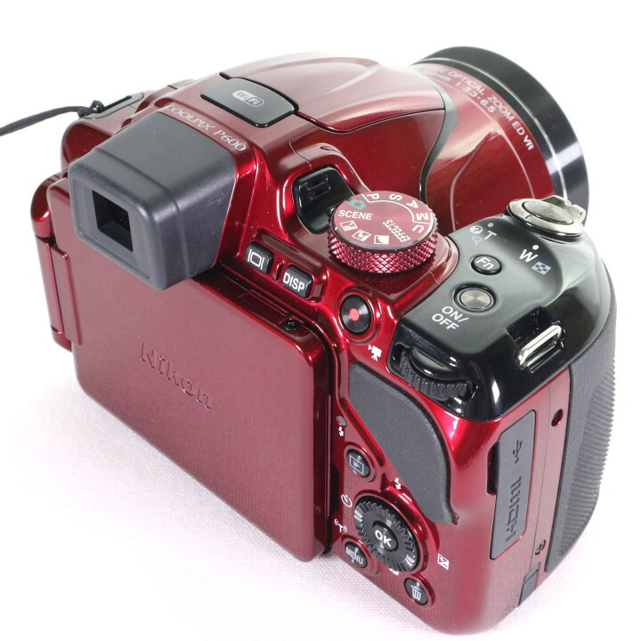 楽天市場】【中古】 極上美品 NIKON COOLPIX P600 レッド コンデジ 