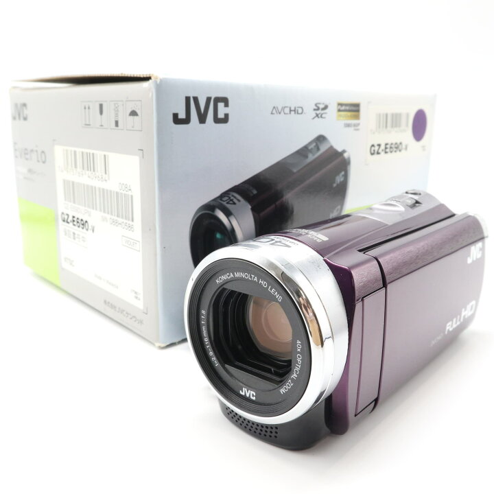 楽天市場】【中古】 《極上美品》 ビデオカメラ JVC Everio GZ-E690-V 