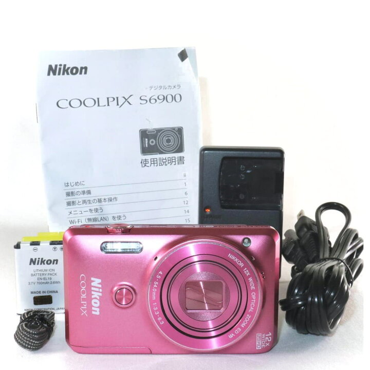 楽天市場】【中古】 美品 NIKON COOLPIX S6900 グロッシーピンク  