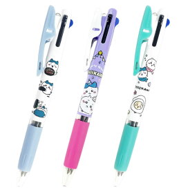 ちいかわ ジェットストリーム 3色 ボールペン 0.5mm 黒 赤 青 ペン クリップ付き 文房具 筆記用具 キャラクター JETSTREAM 3C